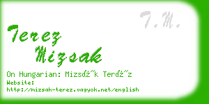 terez mizsak business card
